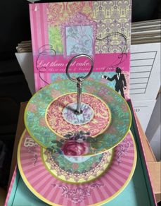 2 tier cake plate Arthur price x Llewelyn Bowen