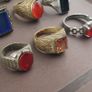 Handmade Brass Rings Lot of 15 Vintage Ancient Style Mixed Designs Image 2