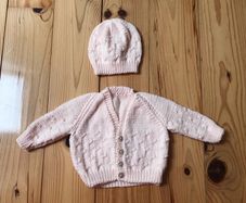 Baby Cardigan and Hat