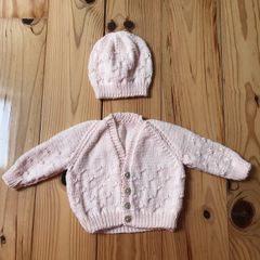 Baby Cardigan and Hat