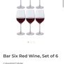 Dartington 6 wine glasses Crystal Image 3