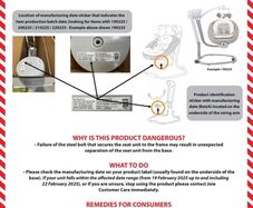 joie serina swivel recall!!!