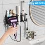 NEW Wall Mounted Hair Dryer Holder Stand Space-Saving Blow BlowerStraightener Organizer Cradle for Bathroom Vanity Storage Image 3