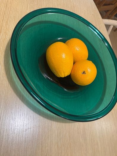 Mid-Century hand made designer glass bowl