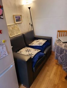 2 seter sofa black