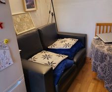 2 seter sofa black