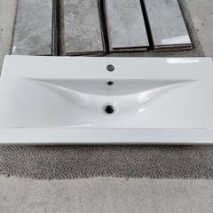 Wash hand basin and tiles