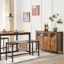 Kitchen cabinet with glass doors and steel frame Image 4