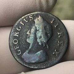 1739 Farthing George II
