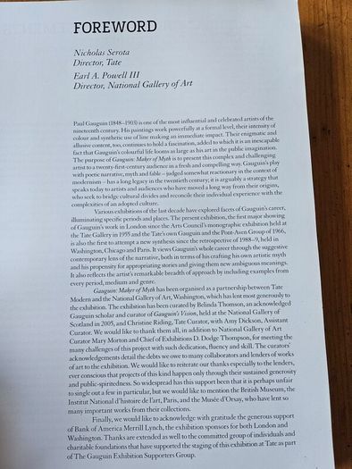 Gauguin. Maker Of Myth. Large Volume Paperback In Good Condition.  See Photos For Same.