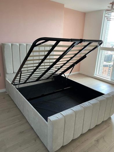 New Gaslift Ottoman Storage Beds Single Size Double Size King Size Superking Size