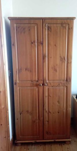 Two solid wardrobes