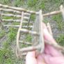 Vintage brass rocking chair, dolls, Teddy bear chair H 6,5" 4 x 5" Image 7