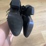 Black Fringe Ankle Boots Image 5