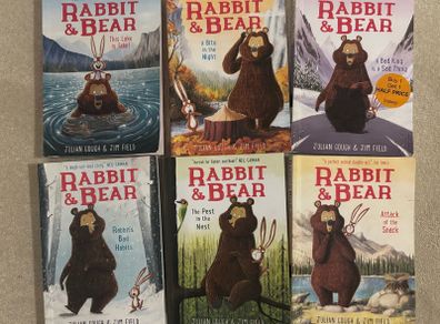 Rabbit & Bear book collection x 6, excellent condition