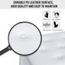Leather Piano Dressing Stool  White Image 5