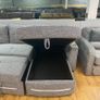 New Dallas Grey & Beige Fabric Electric Sofa Bed Image 5