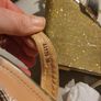 Gold platform womens shoe Image 4
