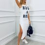 Long dress Rock & Roll White Image 2