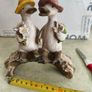 Decorative figurine featuring a duck couple setting on tree brunch. Image 5