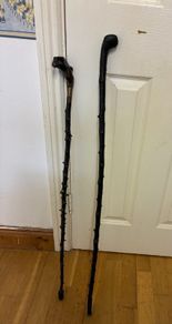 Blackthorn canes or walking sticks
