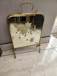 Victorian fire screen