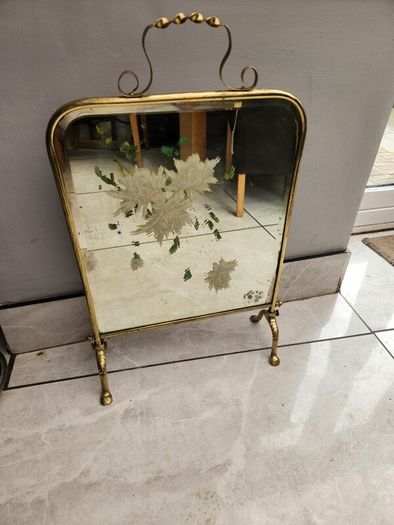 Victorian fire screen