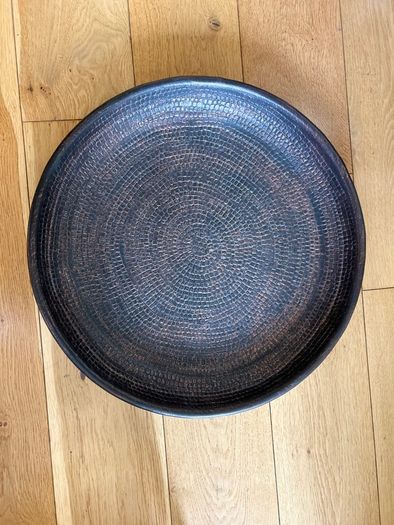 Paul Costelloe Large Bronze Ceramic Plate
