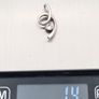 Vintage Cubic Zirconia 925 Silver Pendant Image 8