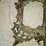Beautiful Pair of Antique Art Nouveau Beatrice Bronzed Photo Frames Cherub Postage Available or Collection Image 7