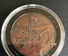 Large NASA commemorative coin for the NASA Curiosity Rover Landing on MARS