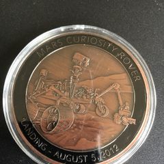 Large NASA commemorative coin for the NASA Curiosity Rover Landing on MARS