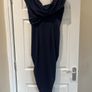 Atom label navy midi dress Image 3