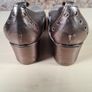 Womens Marco Moreo wedge shoes slip on gold and silver Size UK 4 EU 36.5 platform heel Image 6