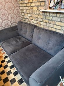 3 seater grey sofa