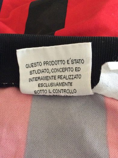AC Milan Jersey. Official Lotto Mens Home Jersey. Season 1994/1995. Original From The Time. Not A Modern Day Remake.