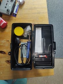 Draper soldering iron kit with flux and solder wire