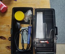 Draper soldering iron kit with flux and solder wire