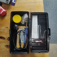 Draper soldering iron kit with flux and solder wire