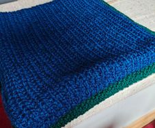 Two handmade cowl scarves