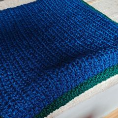 Two handmade cowl scarves