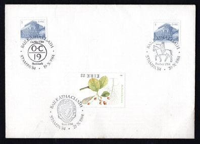 1984 Ireland Stampa 84 show cancels on plain envelope