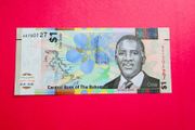 Bahamas   1  DOLLAR  2017 . Pick  77a.  Uncirculated