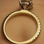 Yellow Gold Plated 2 carat Moissanite Solitaire with Accents Image 7