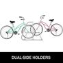 10 Holders Floor Bike Rack, 1.5m Length All-Steel Grid Bike Rack, 10-Bike Capacity Dual-Side Storage Stand for Garages Streets Yards Bike Events Image 6