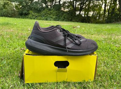 Adidas trainers casual sport uk 9 28 cm 10 us full black