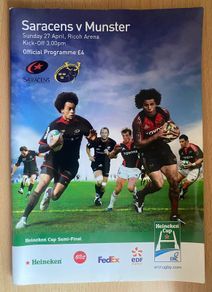2008 Saracens v Munster - Heineken Cup Semi-Final Programme