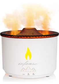 Flame Diffuser Humidifier Ultrasonic Volcano Aromatherapy Diffuser 2 Mode 360ML Essential Oil Diffuser for Spa Home Office Yoga with No-Water Auto-Off Protection (FREE POSTAGE)