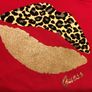GUESS Lips T-shirt with Animal Print L Image 6