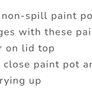 6 Non-Spill Paint Pots & Palette with 6 Lift Out Tubs Image 3